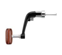YROHGKPN Mango de metal universal con botón de madera, carretes de pesca, manivelas, brazo de roca, accesorios giratorios, durabilidad