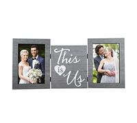 YROHGKPN Marco de fotos vintage de madera, marcos de fotos rústicos para parejas, regalos de compromiso y bodas, guarda tus recuerdos de boda, madera, decoración del hogar, casa de campo, sala de