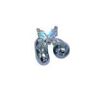 YROHGKPN Mariposa Rhinestone Clip para auriculares Decoración Materiales de metal de alta calidad Gran compatibilidad Transformación instantánea Estilo Mariposa Rhinestone Clip para auriculares