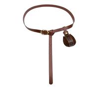 YROHGKPN Mochila histórica ajustable de piel sintética resistente para entusiastas del cosplay, accesorios de disfraces de PU, CST075BR, Talla única