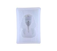 YROHGKPN Molde de silicona para cabeza de resina epoxi, molde de fundición para manualidades, llavero, colgante, colgante de bolsillo, colgante de regalo, formas de resina, silicona