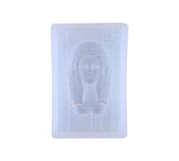 YROHGKPN Molde de silicona para cabeza de resina epoxi, molde de fundición para manualidades, llavero, colgante, colgante de bolso, colgante de regalo, moldes de resina de silicona, talla única, como