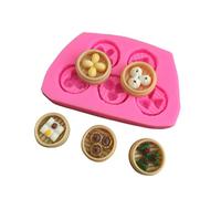 YROHGKPN Moldes fáciles de disolver, moldes de silicona para hornear, diferentes formas, moldes de chocolate, textura de silicona para hacer postres y galletas