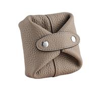 YROHGKPN Multifuncional, diseño simple, pequeño llavero monedero, monedero para el almacenamiento sin esfuerzo de auriculares y dinero suelto, práctico bolsillo para monedas de PU