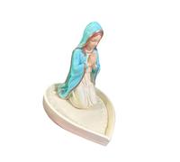 YROHGKPN Organizador de estatuas de resina para almacenamiento de collares y exhibición de joyas religiosas artísticas de resina para encimera de cocina