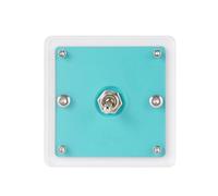 YROHGKPN Panel de interruptor de control individual o doble acrílico multiusos, botón pulsador para dormitorio y oficina cubiertas de luz