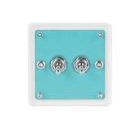 YROHGKPN Panel de interruptor de control individual o doble acrílico multiusos, botón pulsador para dormitorio y oficina cubiertas de luz