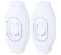 YROHGKPN Paquete con 2 interruptores de cable en línea impermeables Rock lámpara en línea para accesorios de iluminación interruptor de aparatos eléctricos