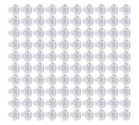 YROHGKPN Paquete de 100 cómodos soportes de silicona transparente para pendientes, prácticos tapones para los oídos, cómodos cierres de bloqueo para adultos y niños, talla única, como se describe