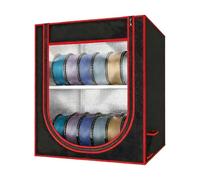 YROHGKPN Paquete de 12 cajas de almacenamiento de filamentos 3D de doble capa para 12 rollos de filamentos de caja protectora