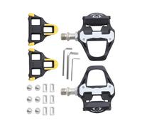 YROHGKPN Pedales de bloqueo para bicicleta de montaña, tacos, pedales de bicicleta antideslizantes, adaptadores para un mejor agarre y sellado seguro de las bicicletas de rodamiento