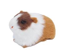 YROHGKPN Pequeña figura de hámster para mascotas, figura de plástico, estatua renacida para amantes de los animales y actividades científicas escolares, modelo de hámster de plástico