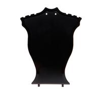 YROHGKPN Plástico en forma de abanico para joyas creativas, pendientes con orejas, agujeros, collar, colgante, almacenamiento de perlas, exhibición, almacenamiento de joyas, organizador, transparente
