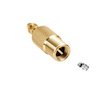 YROHGKPN Portabrocas de aire cerrado recto con bloqueo para inflador, adaptador de boquilla, clip, conector de válvula, compresor de neumáticos, inflador de neumáticos para semirmanguera, adaptador de