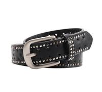 YROHGKPN Punk Styles - Cinturón de poliuretano ajustable para mujer con remaches tachonados para atuendos casuales y elegantes con correa de cintura, Negro, Talla única