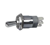 YROHGKPN Robusto interruptor basculante de metal oxidado con dos posiciones e indicador de luz LED integrado para un fácil control de los interruptores indicadores