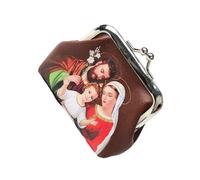 YROHGKPN Rosario Bolsa de Oración Auriculares Estuche Monedero Monedero Con Beso Almacenamiento Católico Rosario Bolsa
