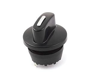 YROHGKPN Selector de velocidad de 4 posiciones, 3 niveles, selector de ventilador, interruptor giratorio con botón de control, interruptor parcial para aparatos eléctricos