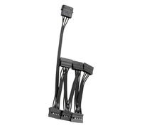 YROHGKPN Server Computer Hard 15Pin 1 Macho a 3/4/5/6 Big 4Pin Hembra Splitter Cable de alimentación Disco Duro Alargador de Ordenador