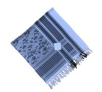 YROHGKPN Shemagh - Pañuelo con diseño de ondas, chal árabe Keffiyeh para envolver a los hombres y las mujeres, color blanco y negro, D, Talla única