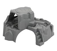 YROHGKPN Simulación de plástico para niños gris doble túnel pista portátil juguete educativo tren de madera juego creativo Navidad árbol collar