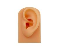 YROHGKPN Simulación de silicona suave 1: 1 modelo de oído humano de acupuntura de oído perno modelo de auriculares indicador de enseñanza apoyos orejas de silicona ejercicio piercing indicador, talla