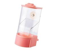 YROHGKPN Sin comedero automático para pájaros de plástico, contenedor colgante para jaula para pájaros pequeños y loros, recipiente transparente