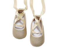 YROHGKPN Soles - Zapatos de bebé para niña con fondo antideslizante, diseño elegante, ideal para niños de 0 a 2 años, dorado, Outside length 13cm