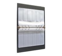 YROHGKPN Solución de almacenamiento portátil con 20 lados intercambiables, configuración de varias filas para resistencias, condensadores, inductores, libro de almacenamiento de PVC