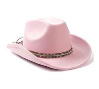 YROHGKPN Sombrero de vaquera de vacaciones, regalo sorpresa de discoteca informal para adultos, niñas, niños, vaquera para carnaval, festival de música, vaquera para adultos, b, Talla única