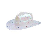 YROHGKPN Sombrero de vaquero para adultos con circón de color para mujer, modelo occidental, para adultos, hombres, gorros de fiesta de graduación, sombreros de fieltro para hombres con cuerda, a