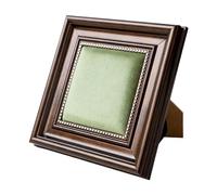 YROHGKPN Soporte de madera para joyas artístico, para colgar en la pared, para pendientes y anillos, elegante decoración del hogar, marco de fotos, soporte compacto para exhibición de joyas