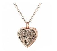 YROHGKPN Soporte para cenizas de mascotas con colgante de urna de corazón, collar conmemorativo, diseño que se puede abrir, joyería de cremación para almacenamiento de cenizas, regalo para mascotas