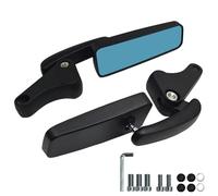 YROHGKPN Soporte para manillar, cristal rectangular, vista trasera, accesorio de modificación, retrovisor, reflector