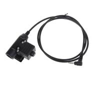 YROHGKPN Tactical-U94 PTT - Cable adaptador de auriculares para Walkie-Talkie VX-1R VX168 VX160 FT60R 5R FT1DR extensión de radio portátil