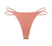 YROHGKPN Tangas sin dobladillo para mujer, tangas invisibles, tangas de cintura baja, elásticas, transpirables, bikinis, bragas, ropa interior, tangas sin dobladillo G tangas, Watermelon Red, M
