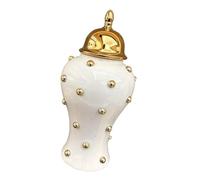 YROHGKPN Tarro de jengibre de cerámica europea con tapa para arreglos florales y decoración de la sala de estar, tarro decorativo de cerámica para jengibre