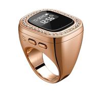 YROHGKPN Tasbeeh - Anillos inteligentes de contador de dedos con pantalla grande y alerta Azan, pistas de oración islamista, operación simple para musulmanes, contador digital grande