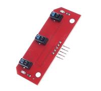 YROHGKPN TCRT5000 Módulo de sensor de seguimiento de 3 vías, módulo de búsqueda de líneas, accesorio robótico, automatización, instalación fácil, sensor de robot de alta sensibilidad