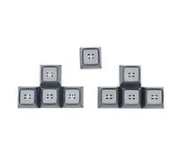 YROHGKPN Teclas para juegos, duraderas, dirección PBT, Esc, tapa de teclas WASD, perfil Ema, tapa de doble disparo, reemplazo para teclado mecánico, teclas de doble disparo