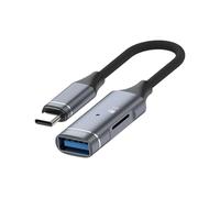 YROHGKPN Tipo C a USB Adaptador Conectores Tarjetas de Memoria Lector de Tarjetas Ranura Instantánea Plug Play para Móviles Sistemas Portátiles C A