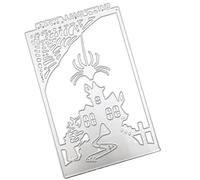 YROHGKPN Troqueles de corte de temática de Halloween, de acero al carbono, para álbumes de recortes, álbumes de fotos, planificadores, decoraciones, plantillas de Halloween