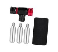 YROHGKPN Ventilador compacto de CO₂ para la reparación de crisis de la bicicleta. Construcción fina de aleación de aluminio con válvula de alivio de presión. Ventilador de neumáticos con ciclo rápido