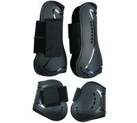 YRREATY 1 Juego de Botas Protectoras para Patas de Caballo, Ajustables, de Neopreno PU, con Férula para Caballos, Protección para Piernas, Soporte para Entrenamiento y Carreras L