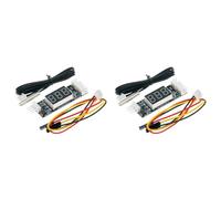 YRREATY 2X Controlador Velocidad del Ventilador, Regulador Temperatura, Regulador Velocidad del Ventilador, Módulo Pantalla Digital, Fuente Alimentación, 12 V CC, 3 A, 4 Cables, PWM