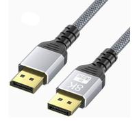 YRREATY Cable DisplayPort 1.4 8K, Cable de Extensión DP de Alta Velocidad 4K@144hz, Cables de Vídeo con Conector DP 1.4 Macho A Macho (3 Metros)
