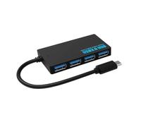 YRREATY Concentrador USB 3.0 de Alta Velocidad, 4 Puertos, Adaptador HUB, Cable de Datos, Concentrador USB 3.0 de Alta Velocidad, 4 Puertos, Divisor Expansor Tipo C Múltiple
