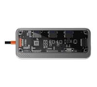 YRREATY Concentrador USB-C 10 en 1, Expansor USB, Estación de Acoplamiento, Adaptador para Dispositivos Tipo C, SD, TF, RJ45, 1000M, Convertidor de Audio de 3,5 Mm.