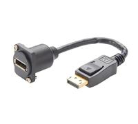 YRREATY Conector de Paso de Panel DP1.2 4k@60hz Displayport Hembra A Macho Acoplador de Panel