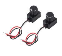 YRREATY Interruptor de Atenuación LED Regulable (Paquete de 2), Atenuación Suave del 5% Al 100%, 12-24 V, para Iluminación de Tira de RV, Camión, Perilla PWM
